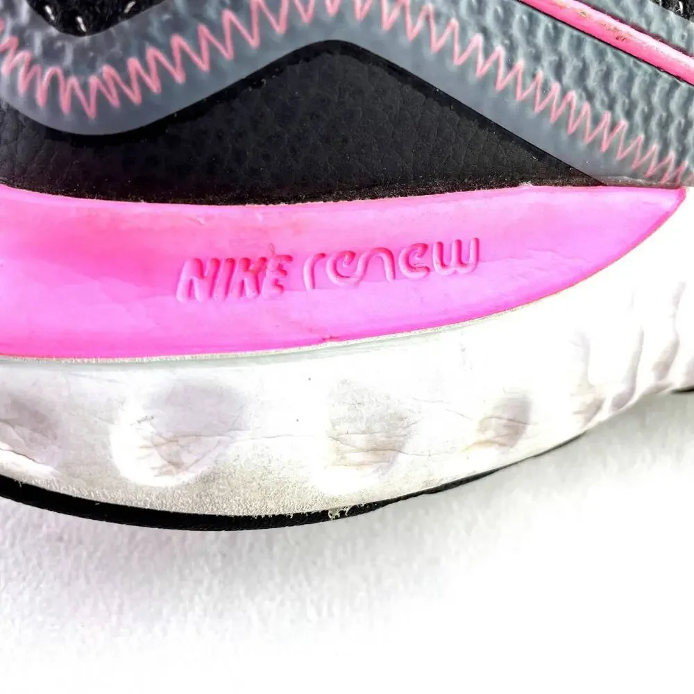 Nike Renew Running Marathon Shoe 5y Youth / Women's 6.5 Black/ Pink CT1430 092